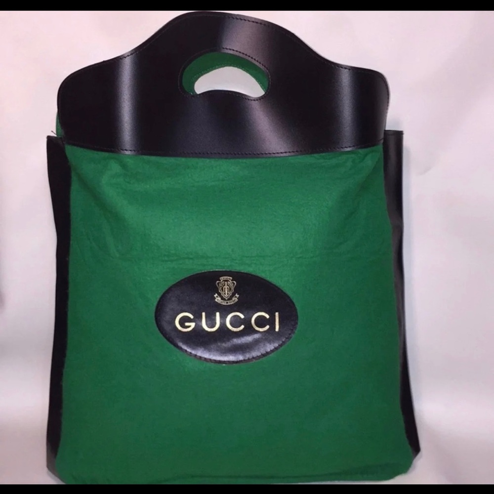 Vintage Gucci Wool felt Shopper Tote Bag
1970